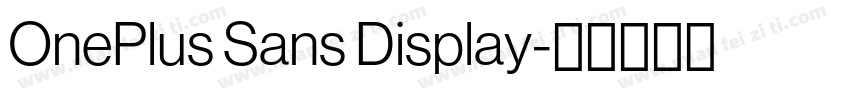 OnePlus Sans Display字体转换